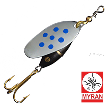 Блесна вертушка Myran Panter Prick 10гр / цвет: Silver Bla 6483-18