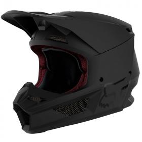 Fox V1 Matte Black шлем, черный матовый