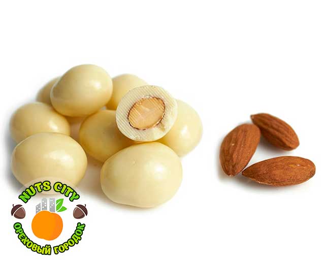 Миндаль в белом шоколаде
