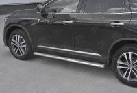 RENAULT KOLEOS 2017- Пороги труба 120х60 овал с проступью RKO-002973
