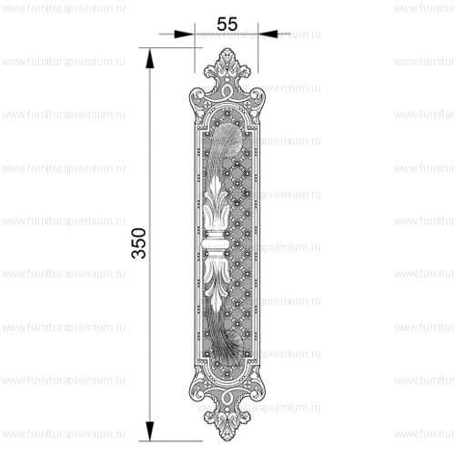 Ручка-скоба Mestre 0M4632. Длина 350 мм