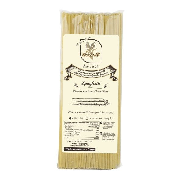 Паста Спагетти Пастифичио Машиарелли 500 г, Spaghetti Pastificio Masciarelli 500 gr