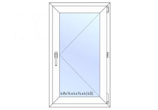 Окно REHAU 700х1200 поворотное