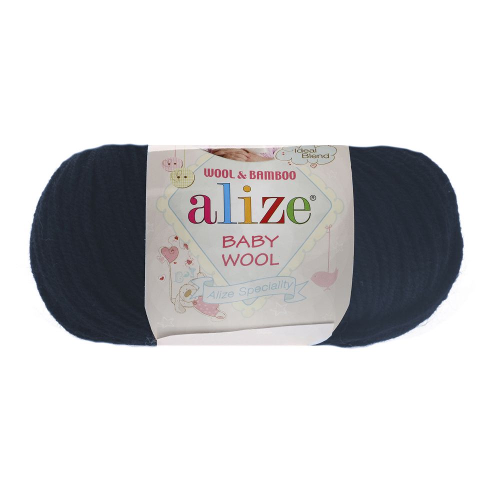 BABY WOOL (ALIZE) 58-т. синий