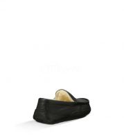 UGG ASCOT SLIPPER LEATHER "Black"