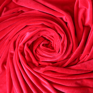 Мелковорсовый мех  Вельбоа - Красный 50х40