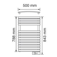 полотенцесушитель Rointe D Series 030, схема