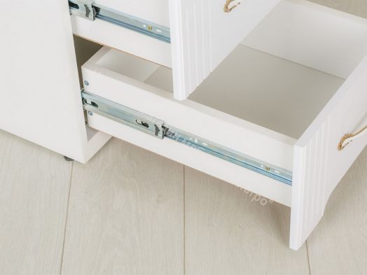 Комод комбинированный "Виктория" мод.12 Белый глянец