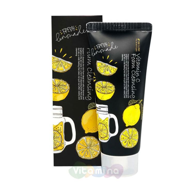 3W CLINIC Тонизирующая пенка с витамином Vitamin C Foam Cleansing, 100 мл