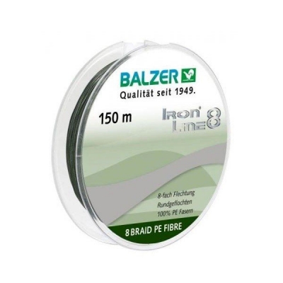 Плетеная леска для спиннинга Balzer Iron Line 8x Green 150м 0,30 мм 34,8 кг