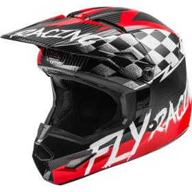 Fly Racing Kinetic Sketch Youth Red/Black/Grey шлем подростковый, красно-черно-серый