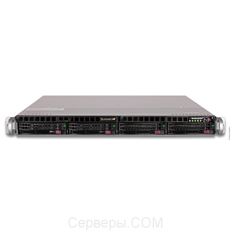 Серверная платформа Supermicro SuperServer 5019P-MR 1U 1xLGA 3647 4x3.5", SYS-5019P-MR