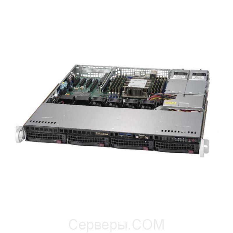 Серверная платформа Supermicro SuperServer 5019P-MTR 1U 1xLGA 3647 4x3.5", SYS-5019P-MTR