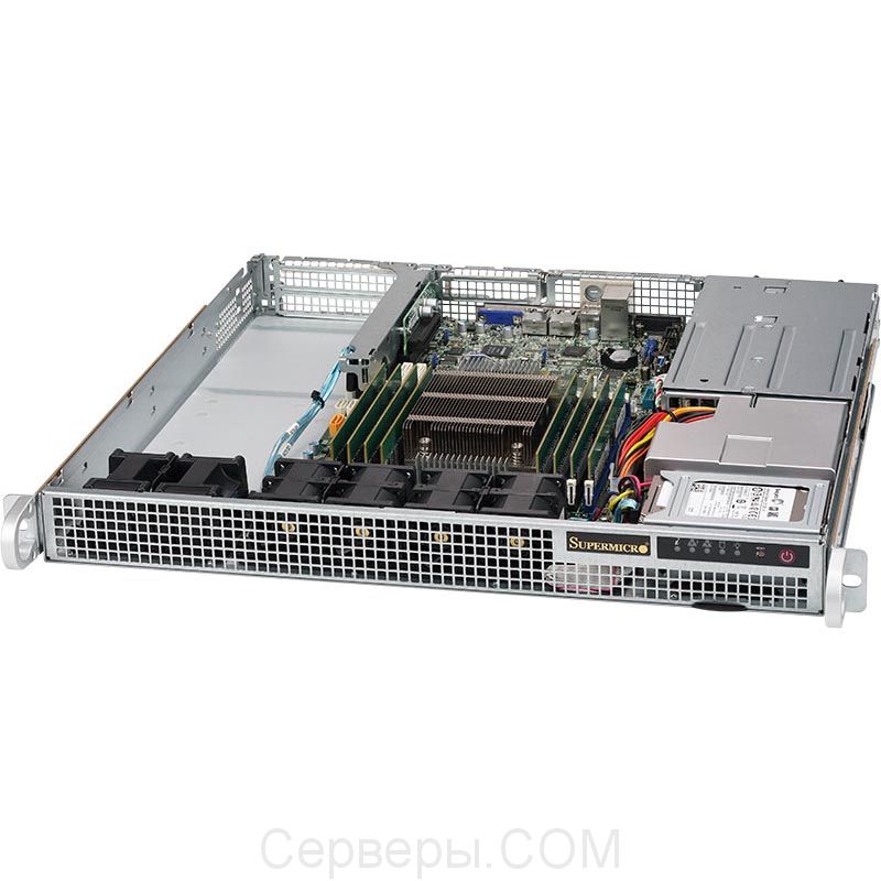 Серверная платформа Supermicro SuperServer 1018R-WR 1U 1xLGA 2011v3 2x2.5", SYS-1018R-WR