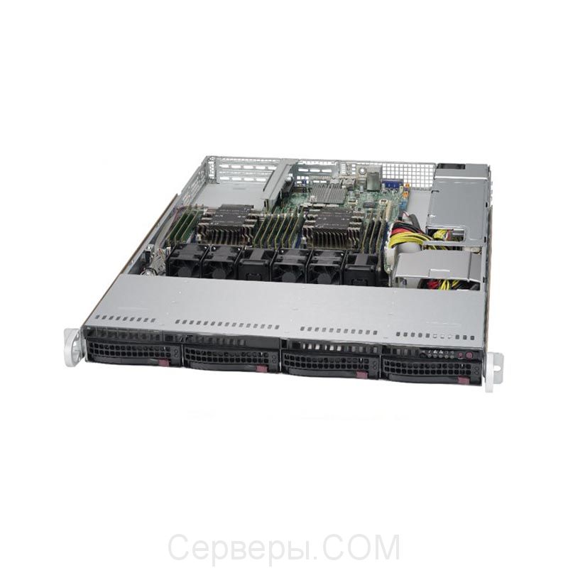 Серверная платформа Supermicro SuperServer 6019P-WT 1U 2xLGA 3647 4x3.5", SYS-6019P-WT