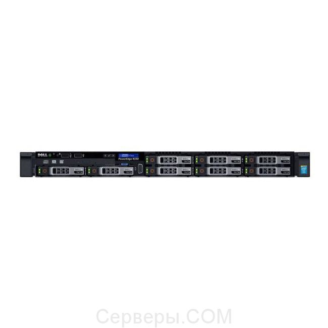 Сервер Dell PowerEdge R330 2.5" Rack 1U, 210-AFEV-60