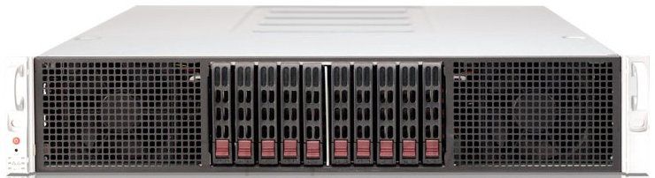 Серверная платформа Supermicro SuperServer 2028GR-TRT 2U 2xLGA 2011v3 10x2.5", SYS-2028GR-TRT