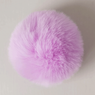 Помпон сиреневый, 7 см  (искусственный) (5 шт.)