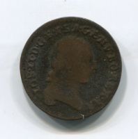 1/2 крейцера XVIII век Австрия Иосиф II