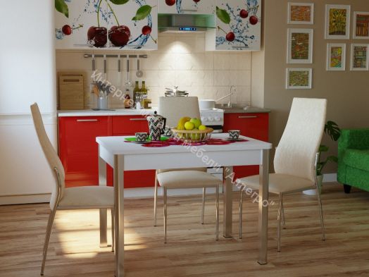 Стол не раздвижной Триумф  1000х700 мм опоры  хром/массив