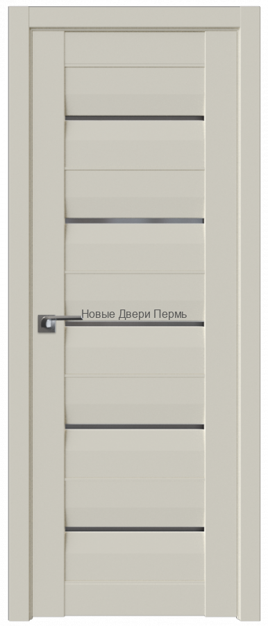 48U МАГНОЛИЯ САТИНАТ стекло Графит - PROFIL DOORS межкомнатные двери