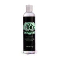 Secret Key Тонер для глубокого очищения и сужения пор с древесным углем Black Out Pore Clean Toner, 250 мл