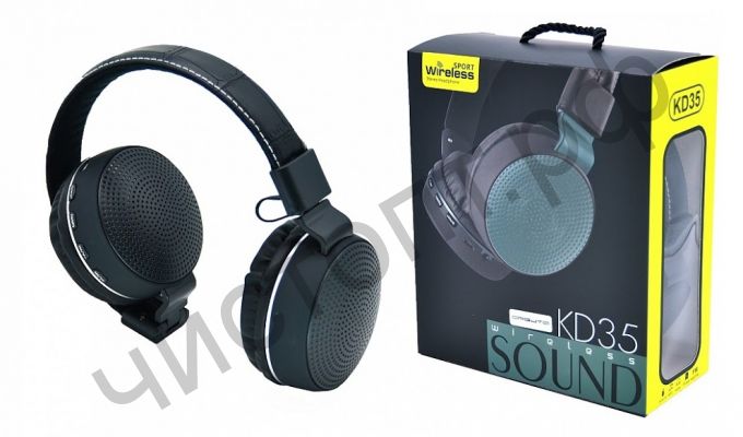 Bluetooth гарнитура стерео KADUM KD-35, MP3, FM, Control Talk большие