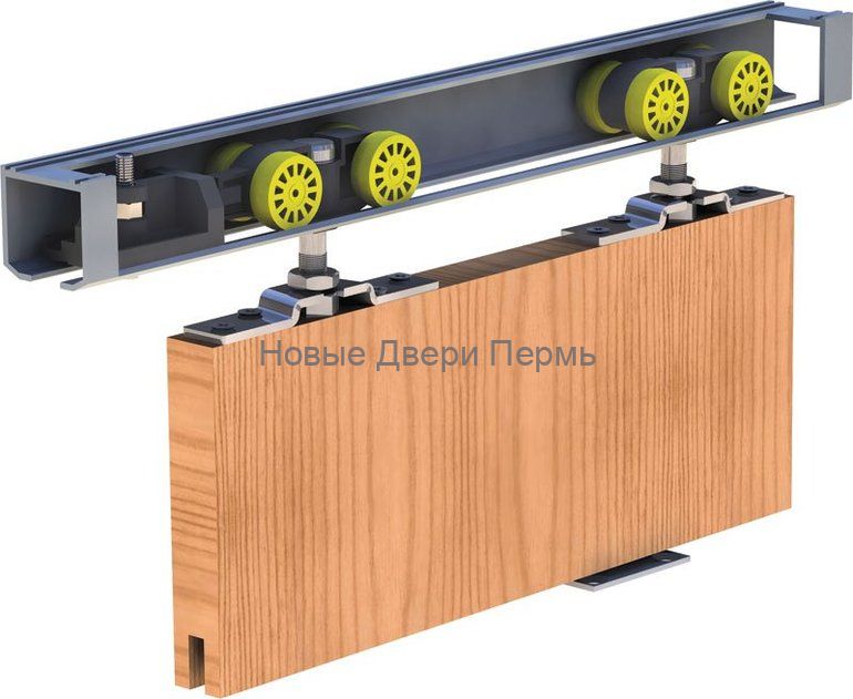 Раздвижная дверь ДПГ  Миланский орех ламинированная