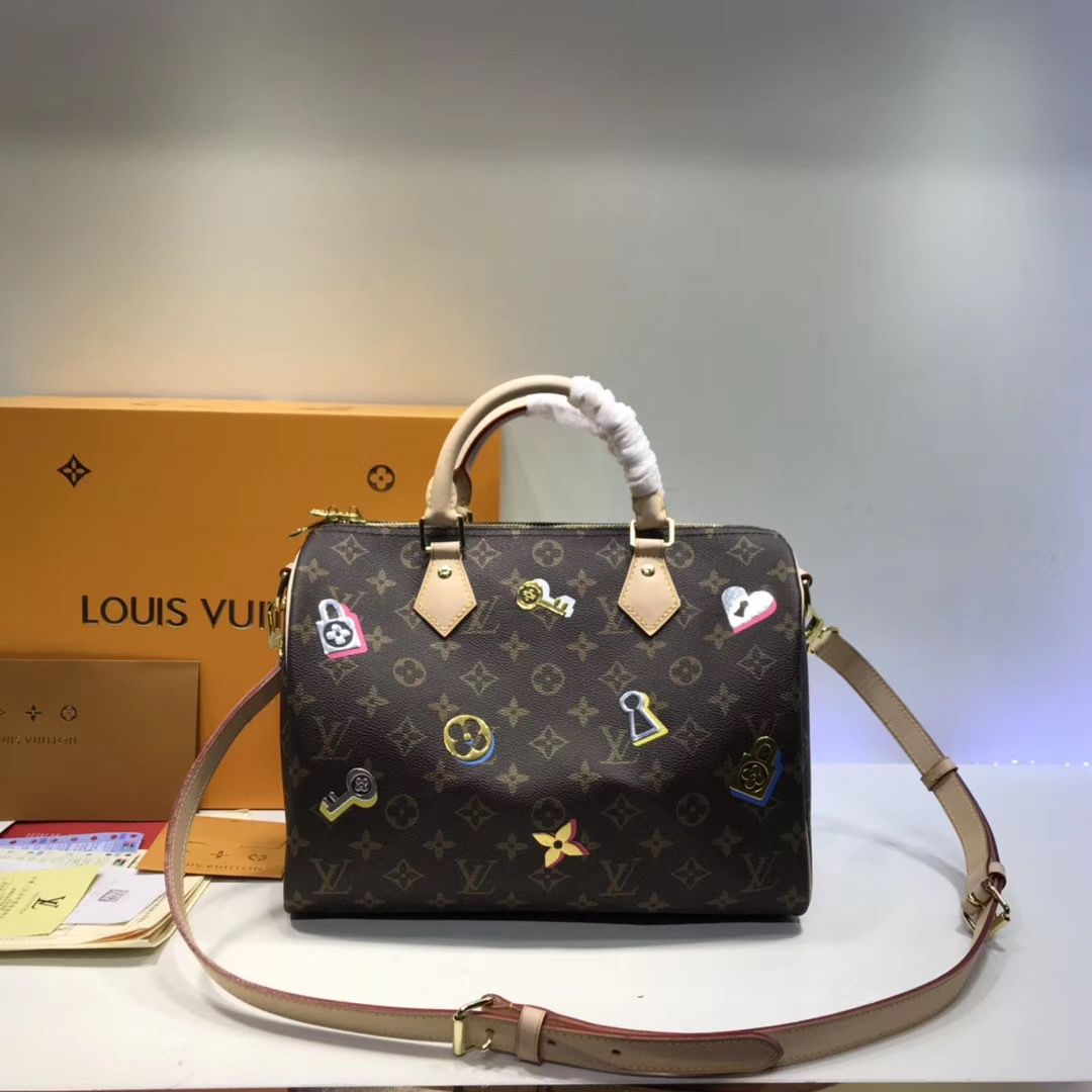 LV Speedy 30 Love Locks