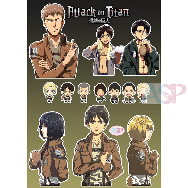Стикеры Attack on Titan