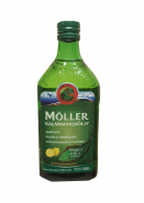 Moller's Omega-3 Kalanmaksaoljy, Жидкий рыбий жир со вкусом лимона, 500 мл.