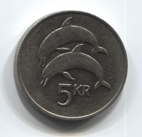 5 крон 1987 года Исландия