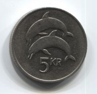 5 крон 1987 года Исландия