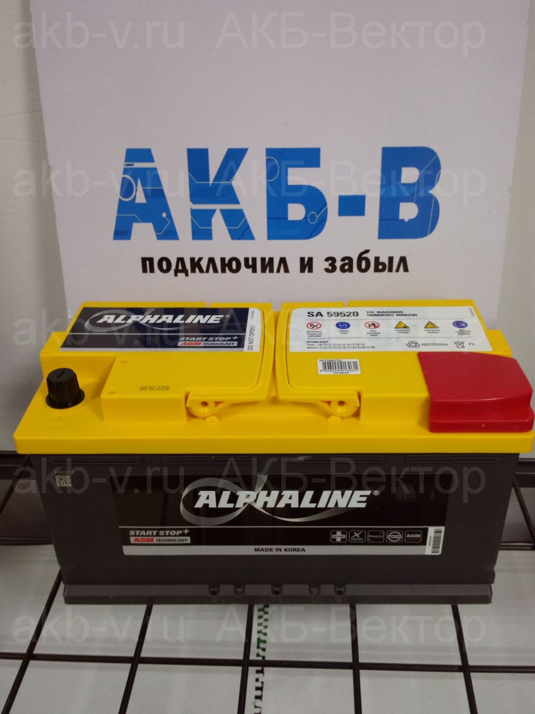 АКБ Alphaline AGM 105Ач 950А(EN) L6 (SA 60520) под заказ