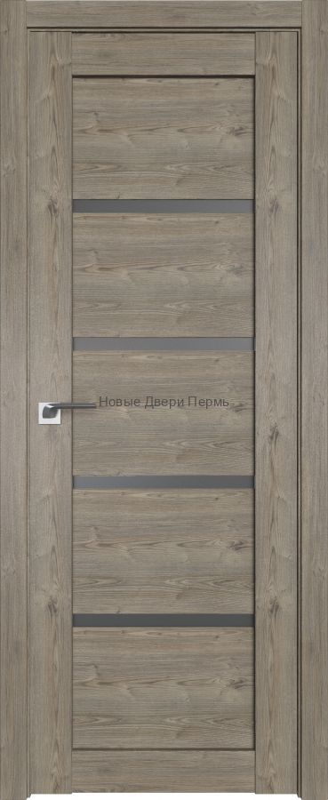 2.09 XN Каштан тёмный стекло Графит дверь PROFIL DOORS межкомнатная