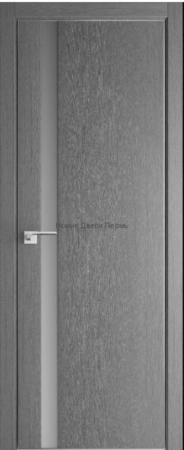 6ZN Стоун, кромка ABS, стекло серебряный лак дверь PROFIL DOORS межкомнатная