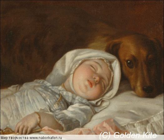 1944 Sleeping Child guarded by a Dog (small)