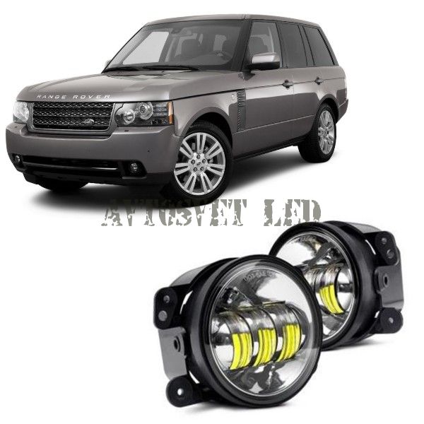 Противотуманные светодиодные фары ASF4.30W flood на LAND ROVER Range Rover III