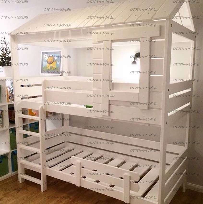 Кровать двухъярусная Домик Standard №29 (двухъярусная кровать домик)