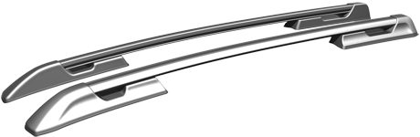 Рейлинги на Volkswagen AMAROK (2010- ) серебристый пластик