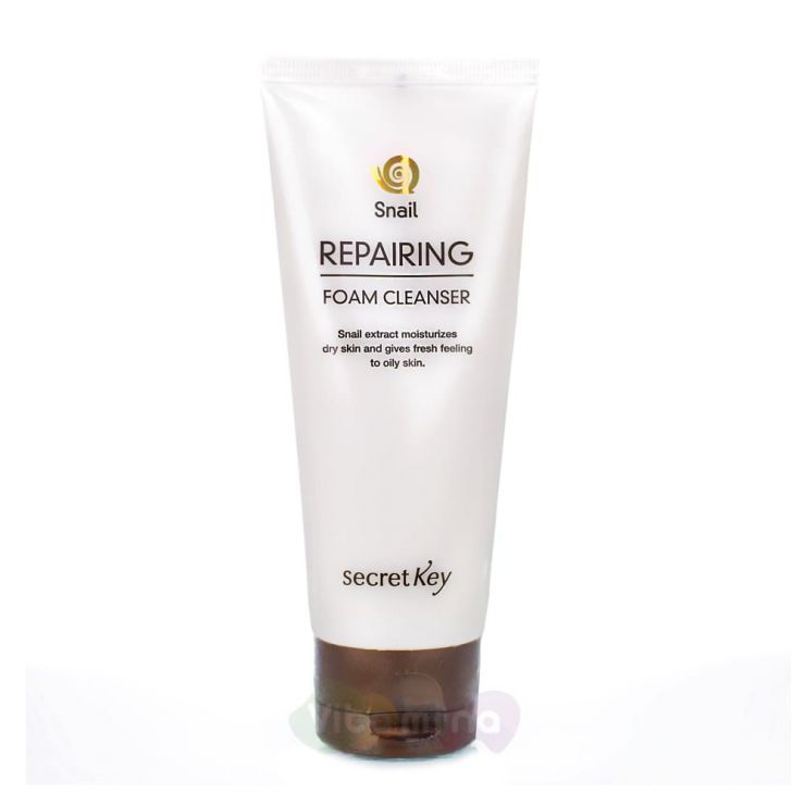 Secret Key Пенка для умывания с экстрактом слизи улитки Snail Repairing Foam Cleanser, 100 мл
