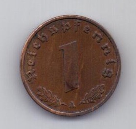 1 пфенниг 1939 года AUNC Германия