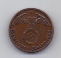 1 пфенниг 1939 года AUNC Германия
