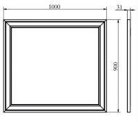 зеркало для тумбы Tessoro Adel 100C