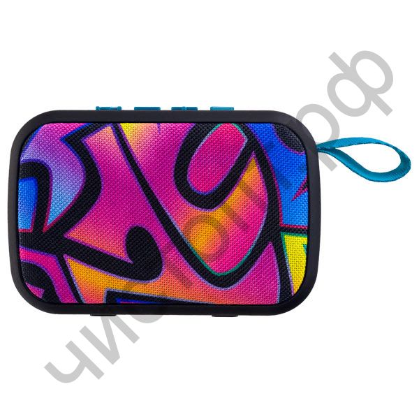 Колонка универс.с радио Perfeo "ZENS" MP3, microSD, USB, AUX, мощность 5Вт, 500mAh, граффити PF_A4973