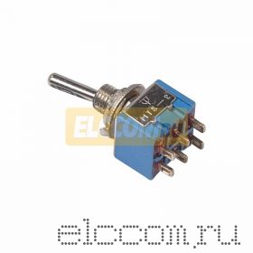 Тумблер 250V 3А (6c) ON-ON двухполюсный Micro (MTS-202)