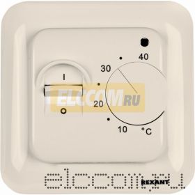 Терморегулятор механический с датчиком температуры пола (R70XT) (3500Вт) (бежевый) REXANT