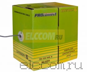 Кабель UTP 4PR 23AWG CAT6 305м PROCONNECT