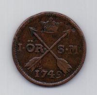 1 эре 1749 года Швеция