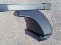 Багажник на крышу Mazda 3 BK/BL 2003-13, sedan/hatchback, Евродеталь, стальные прямоугольные дуги